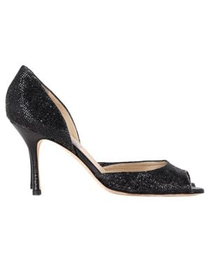 Jimmy Choo Peep Toe D'Orsay Pumps - Black