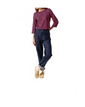Saint James Galathee Striped Ii Shirt - Blue
