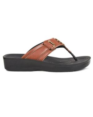 AEROTHOTIC Hazel Thong Sandals - Brown