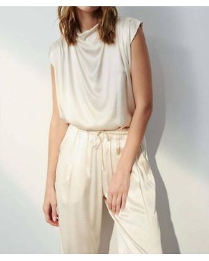 Melissa Nepton Sevan Satin Top - Natural