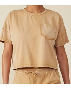 Hayden LA Fallon Cotton Tee - Natural