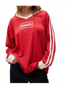 Daydreamer Oasis Long Sleeve Tee - Red