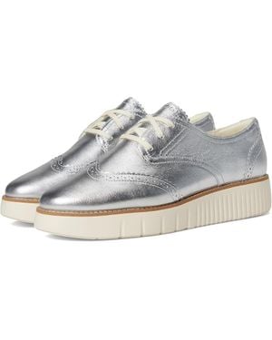 Cole Haan Grand City Sneakers Leather Casual Shoes Zap22 - Metallic