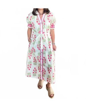 Umgee Petal Whisper Floral Maxi Dress - Pink