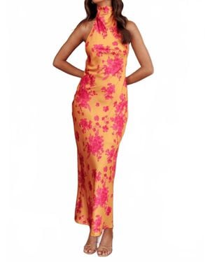 One And Only Collective Island Sunset Maxi Dress - Red
