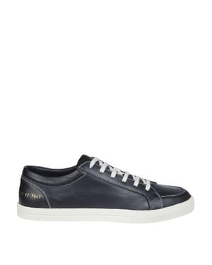 Common Projects Premium Skate Leather Low-Top Leather Sneakers - Blue