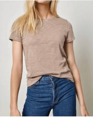 Lilla P Short Sleeve Backseam Crewneck Tee - Blue