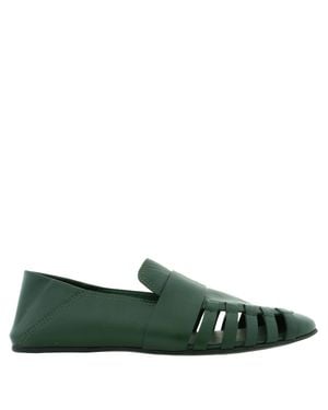 Ferragamo Ferragamo Demi Leather Summer Loafers - Green