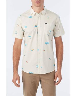 O'neill Sportswear Quiver Standard Short Sleeve Woven - White