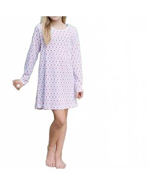 Lila and Hayes Kid's Heart To Heart Berkeley Gown - Purple