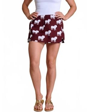 Stewart Simmons Poplin Sporty Skort - Red