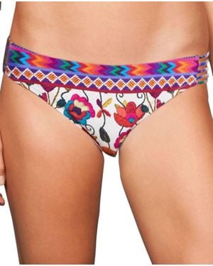 Nanette Lepore Strappy Moderate Bikini Bottom - Blue