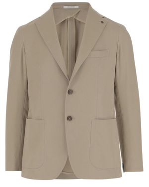 Tagliatore Stretch Cotton Jacket - Natural