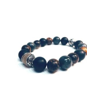 Jacqueline Kent Natural Stone Horn Of Yak Bracelet - Blue