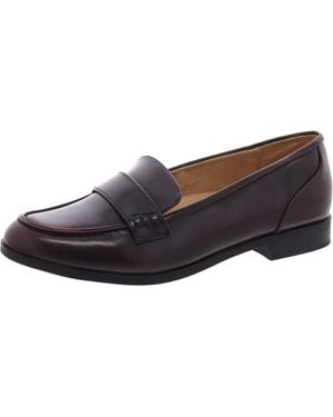 Naturalizer Milo Leather Slip On Loafers - Brown