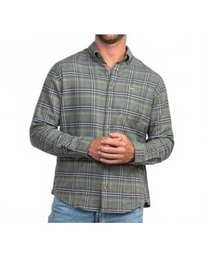 The Shirt Company Long Sleeve Flannel Shirt - Gray