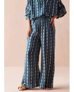 Omika Paige Wide Leg Pant - Blue