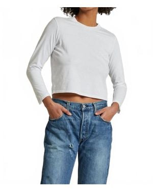 PERFECTWHITETEE Bruce Long Sleeve Tee - Blue