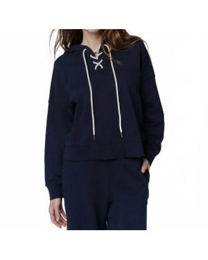 The Great Lace Up Hoodie - Blue