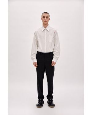 Pcfg Cotton Striped Slim Pant - Black