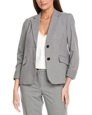 Jones New York Notch Collar Jacket - Gray
