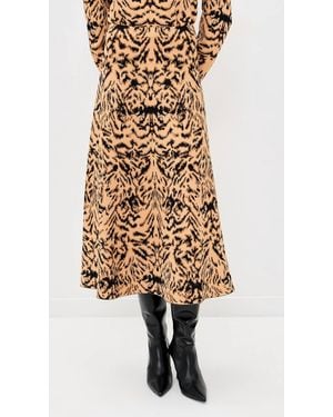 Ulla Johnson Lani Jacquard Knit Skirt - Natural