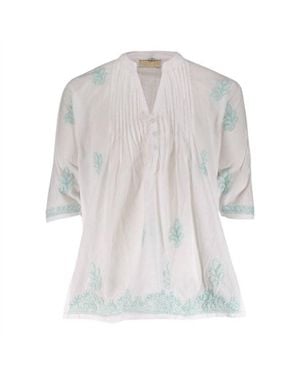 Guadalupe Margarita Tunic Top - White