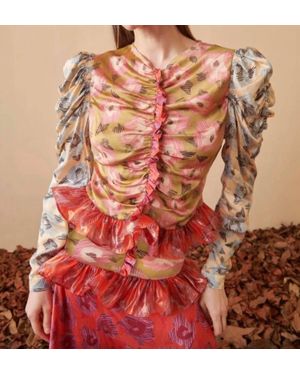 Celiab Thrill Long Sleeve Top - Red