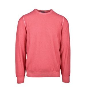 Vengera Crewneck Virgin Wool Sweater - Pink