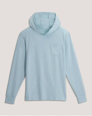 Free Fly Kids Bamboo Shade Hoodie - Blue