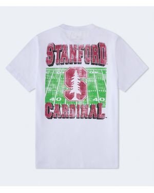Aéropostale Stanford Cardinal Relaxed Graphic Tee - White