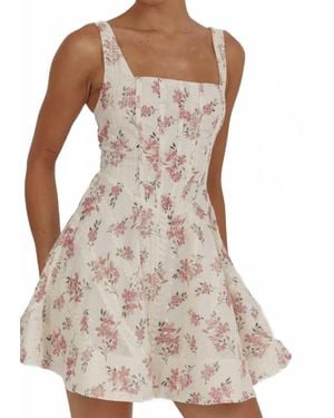 one & only Ferguson Fit & Flare Mini Dress - Natural