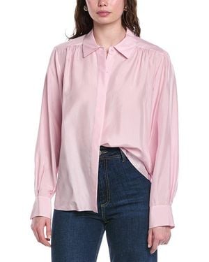Rebecca Taylor Charm Silk Blouse - Pink