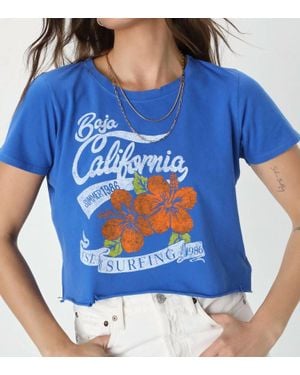 Prince Peter Cali Baja Cropped Tee - Blue