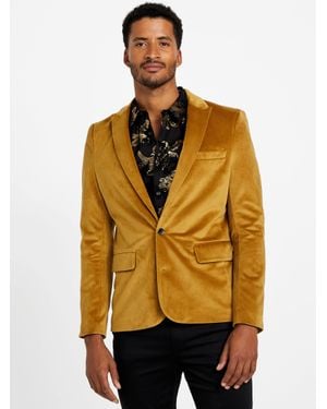 Guess Charlie Velvet Blazer - Metallic