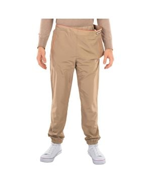 Y. Project Y Project Asymmetric Waist Lazy Nylon Pants - Natural
