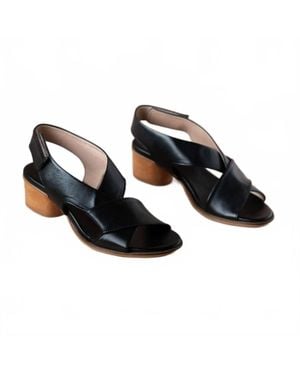 Eric Michael Isla Heeled Sandal - Black
