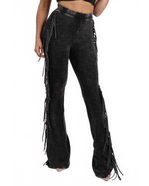 K TOO Fringe Pants - Black