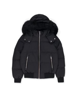 Moose Knuckles Cloud Shearling Bomber Jacket - Black