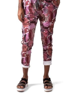 Gigi Moda Cerchio Tie-Waist Pants - Red