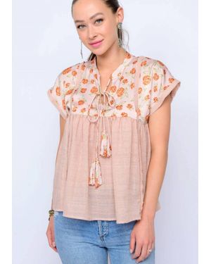 Ivy Jane Bed Of Roses Top - Metallic