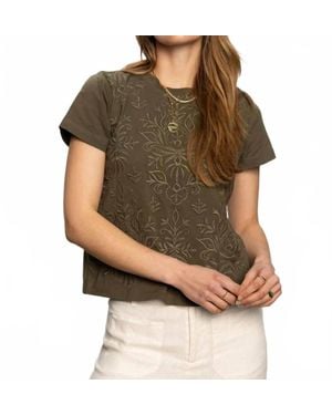 Sanctuary Embroidered Perfect Tee - Green