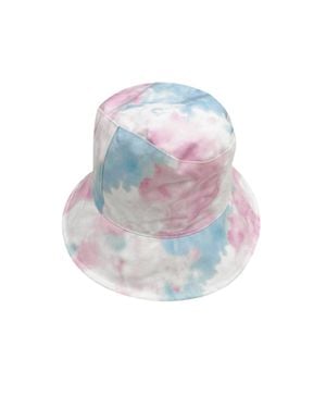 Kensie Tie Dye Bucket Hat - White