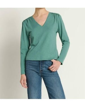 Nation Ltd Remi V-Neck Top - Green
