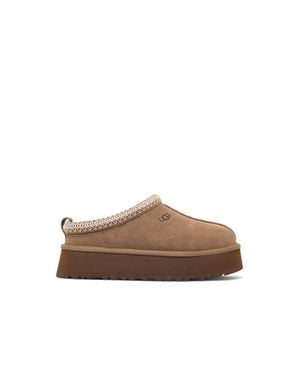 UGG Light Bronze Tazz Ii Suede Slippers - Brown