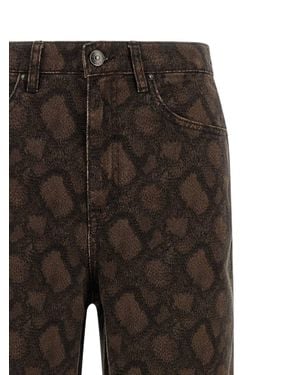 ROTATE BIRGER CHRISTENSEN Cotton Straight-Leg Jeans - Brown