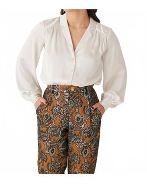 RoseVelvet Rose Blouse - White