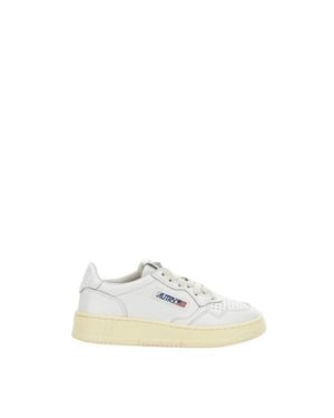 Autry Medalist Low Leather Sneakers - White