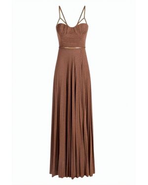 off the shoulder long evening dress High-Slit Chiffon Bridesmaid Dress with Long Sleeves and Waist Pleating