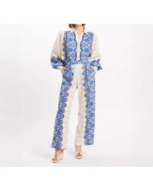 Miss June Paris Tais Pants - Blue